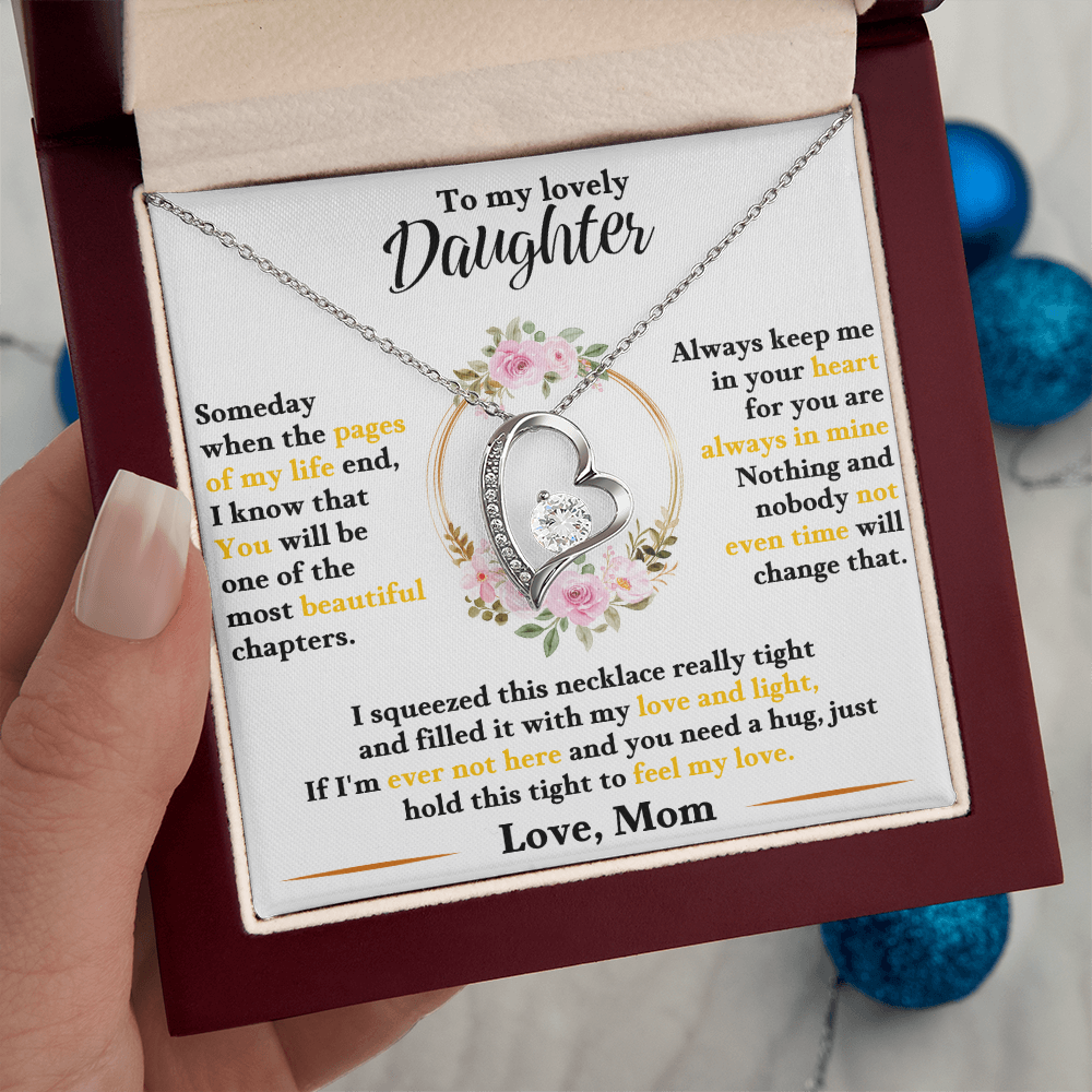 To My Lovely Daughter | Forever Love Necklace
