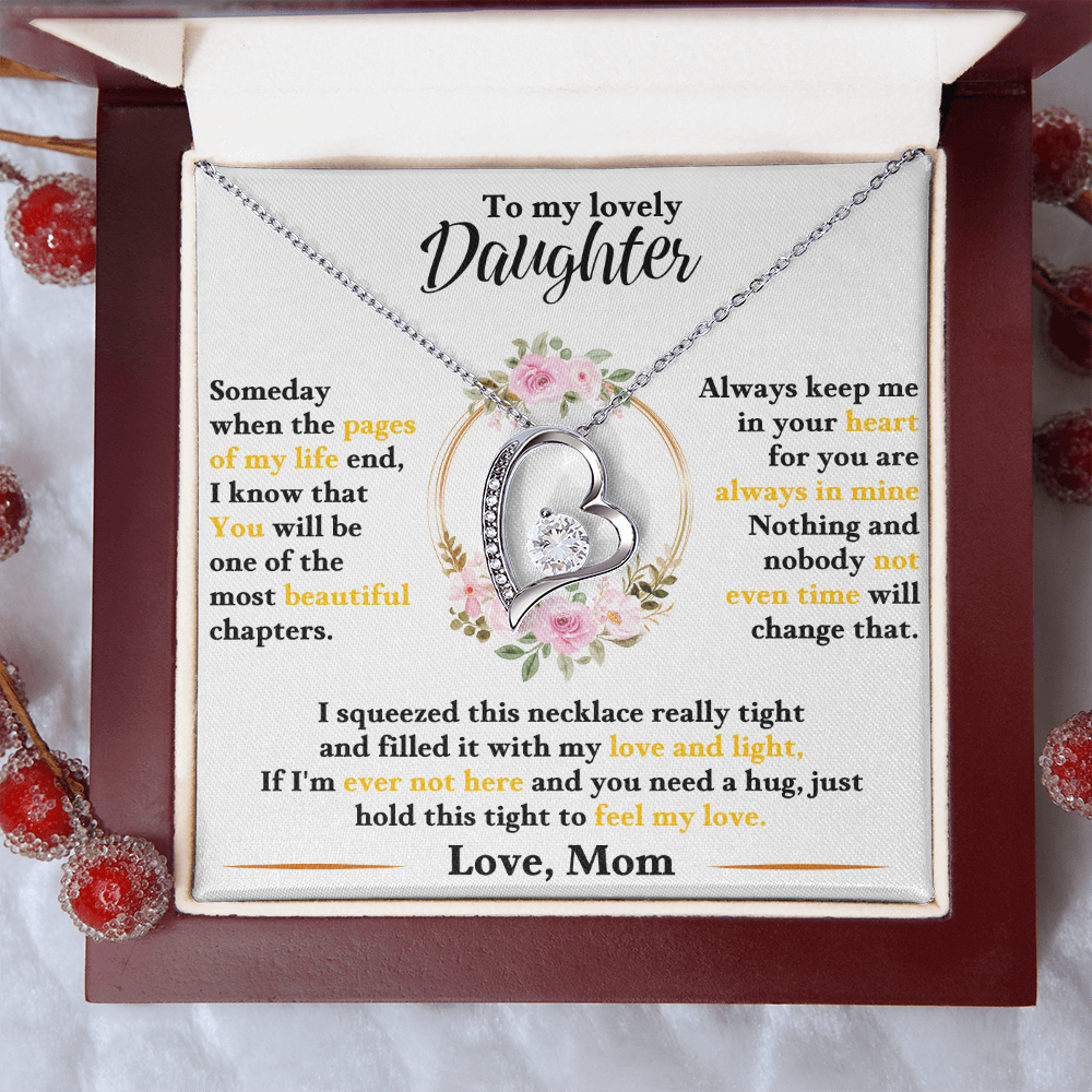To My Lovely Daughter | Forever Love Necklace