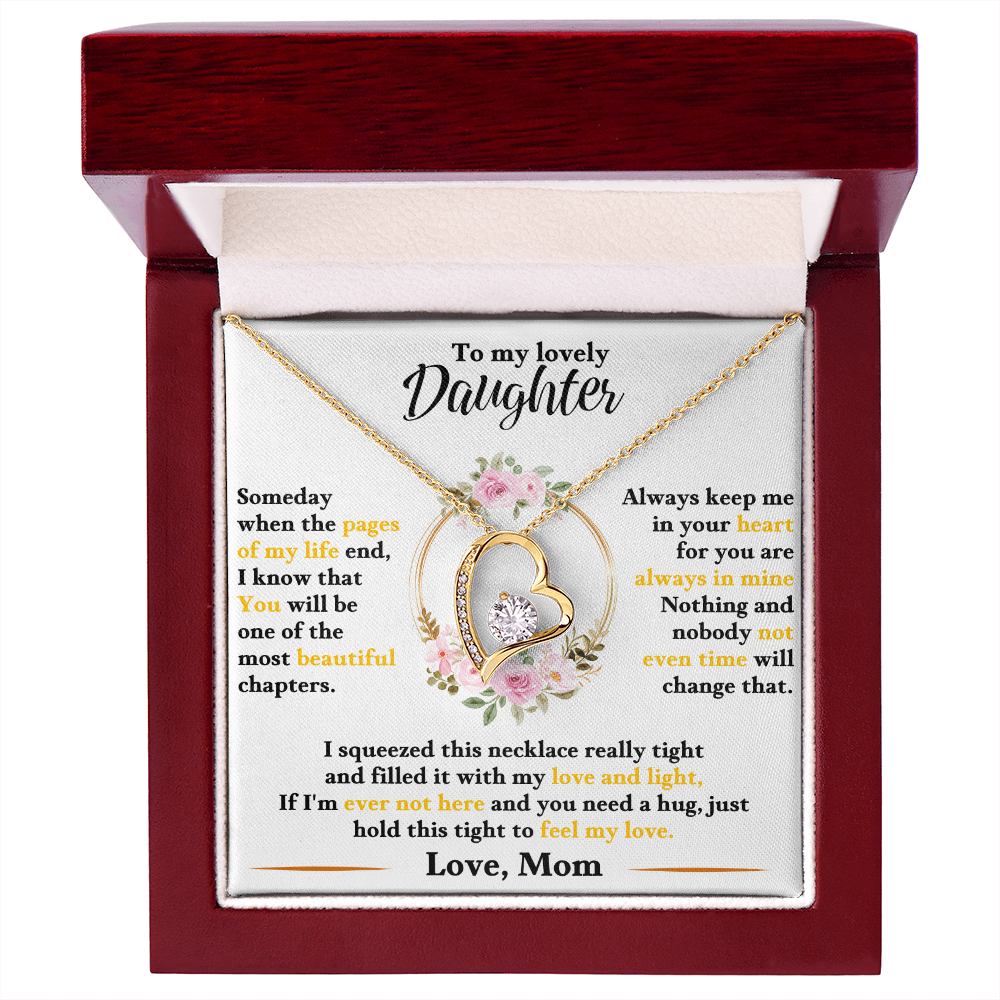 To My Lovely Daughter | Forever Love Necklace