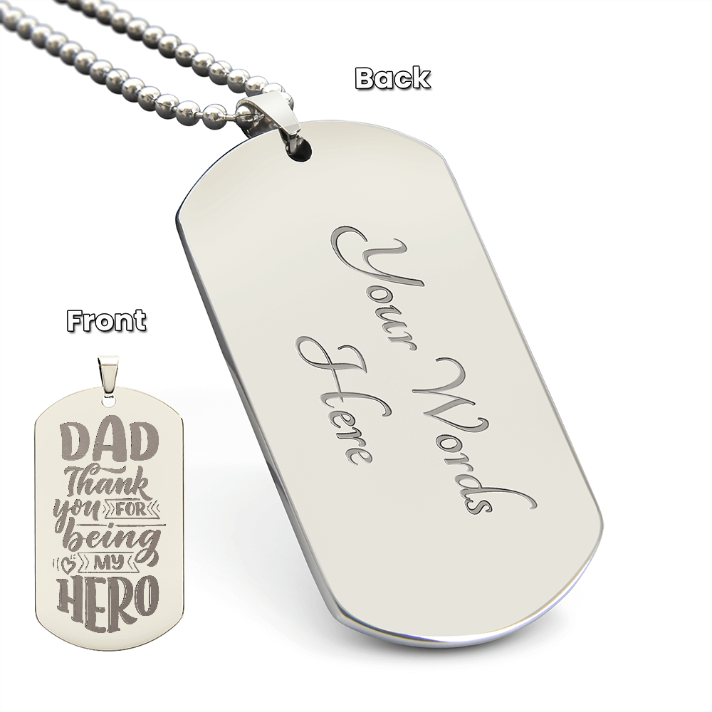 Personalised Dog Tag Necklace