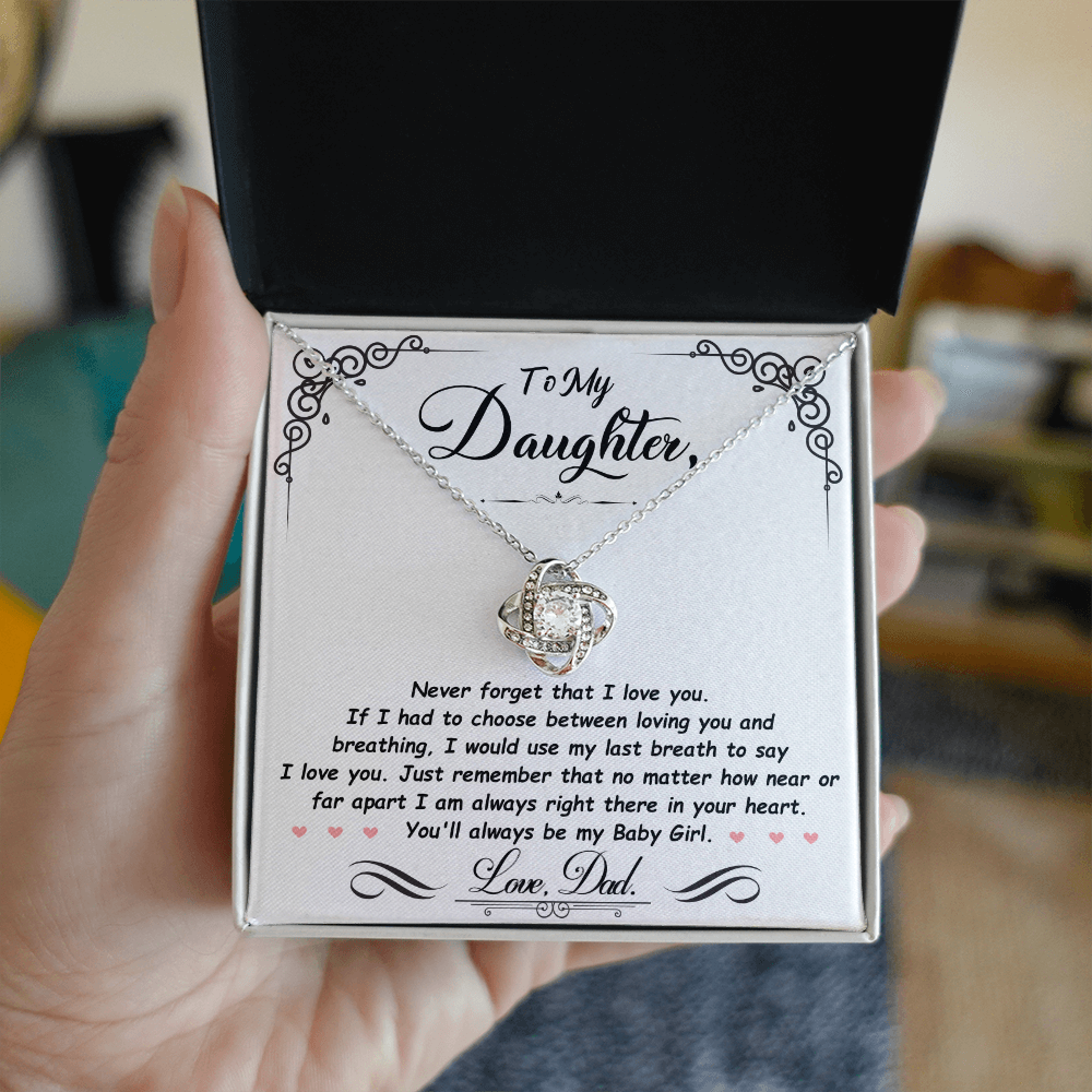 To My Daughter | Love Knot Necklace