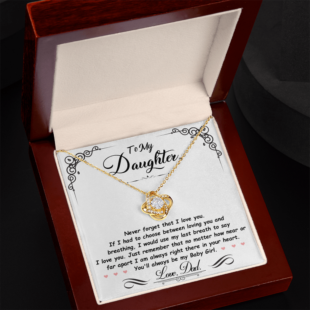 To My Daughter | Love Knot Necklace
