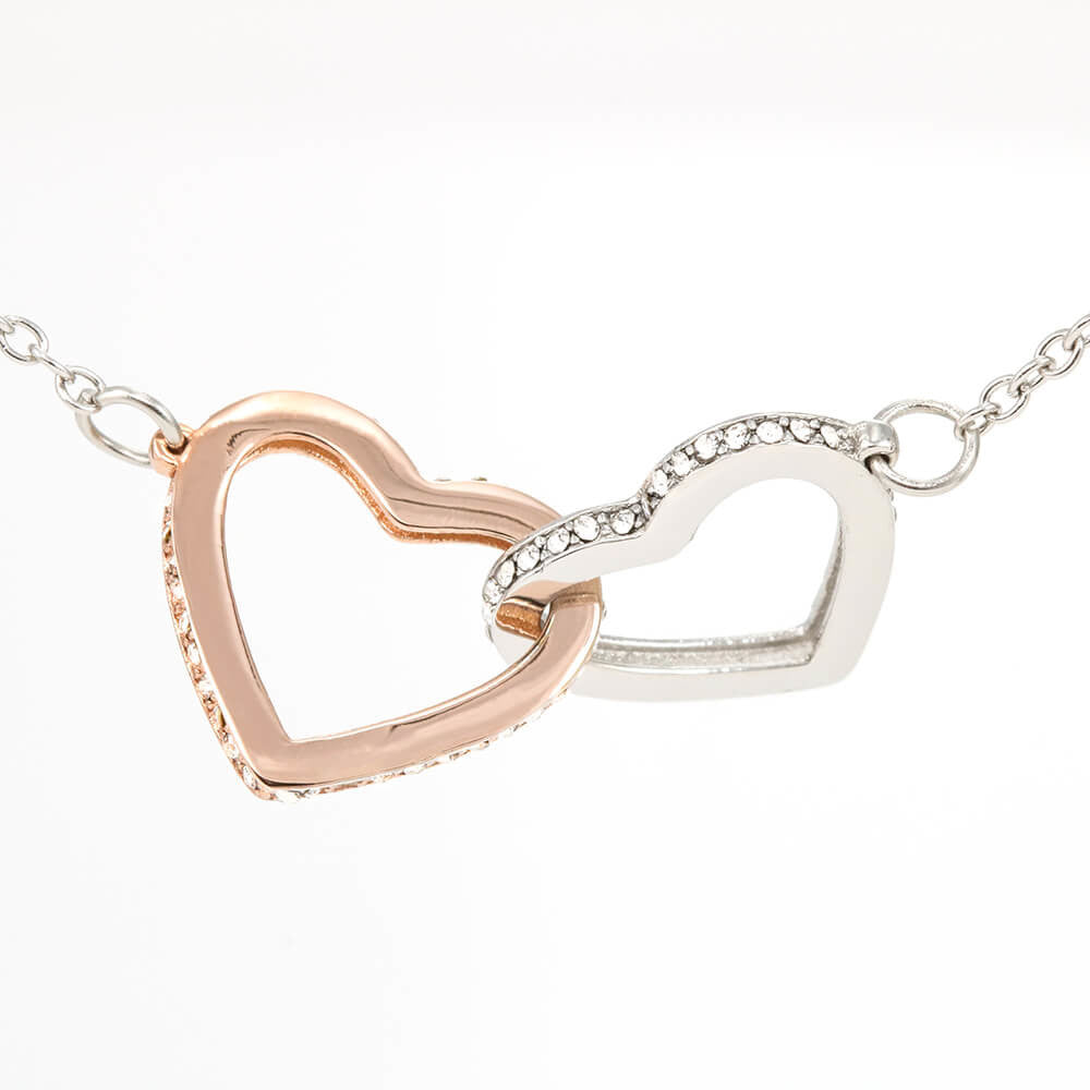 To My Gorgeous Wife - Interlocking Hearts Necklace