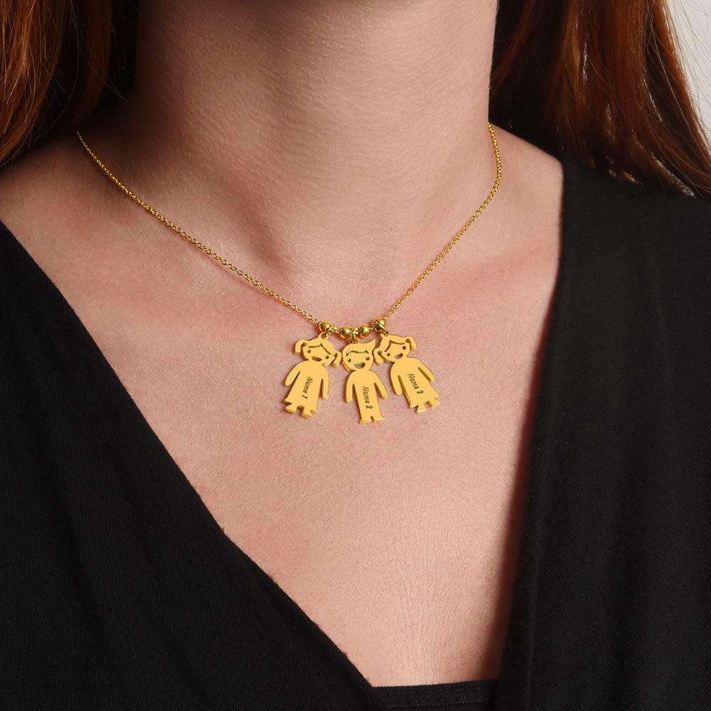 I Love You  - Grandma - Kid Charm Necklace