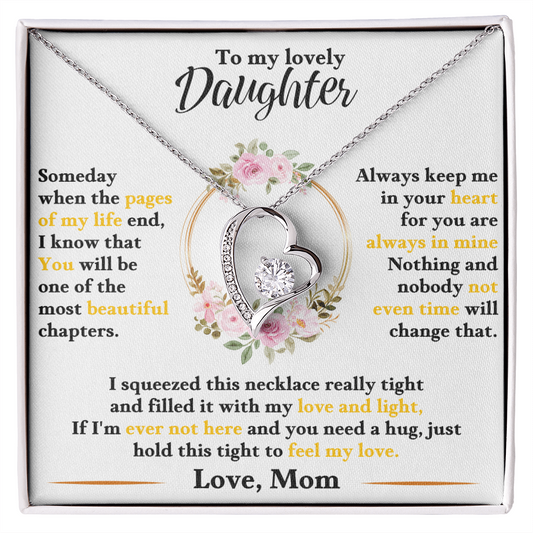 To My Lovely Daughter | Forever Love Necklace