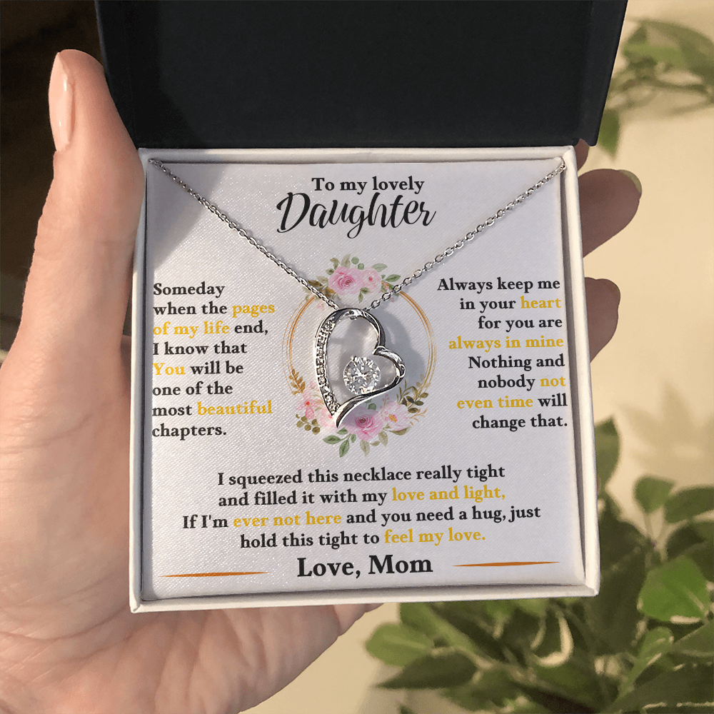To My Lovely Daughter | Forever Love Necklace