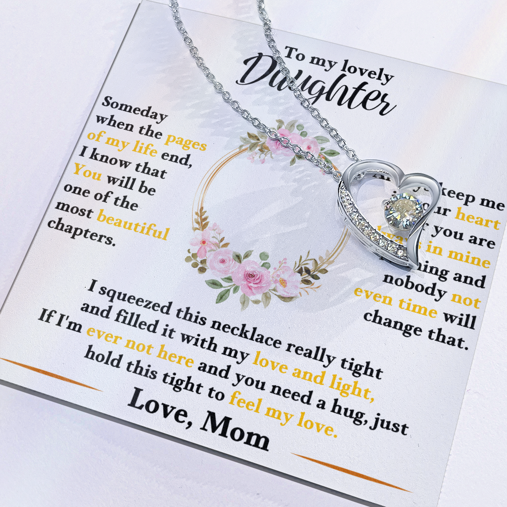 To My Lovely Daughter | Forever Love Necklace