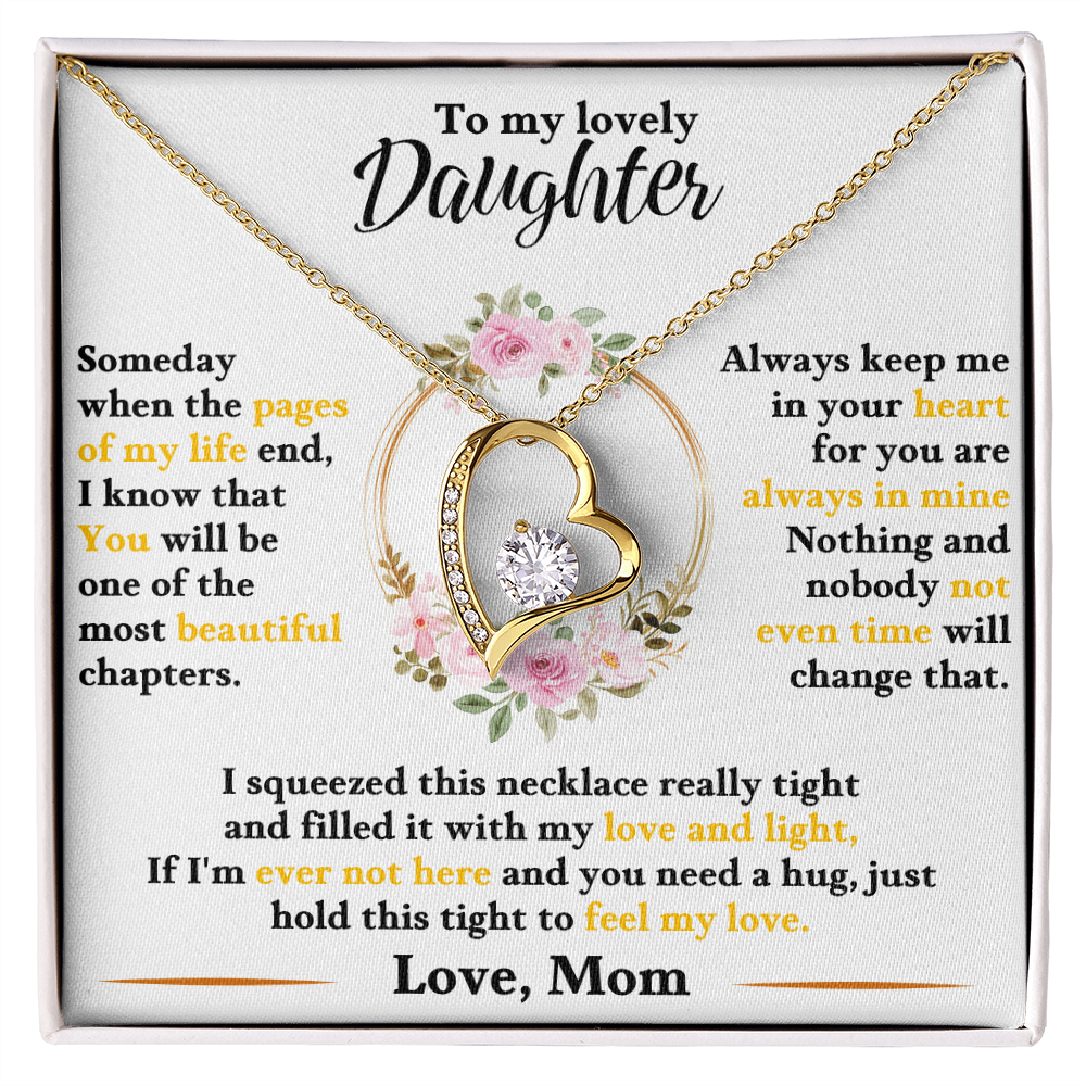 To My Lovely Daughter | Forever Love Necklace