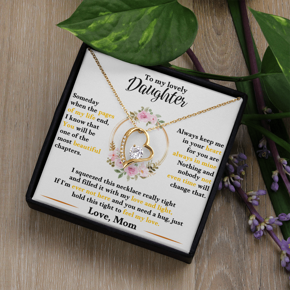 To My Lovely Daughter | Forever Love Necklace
